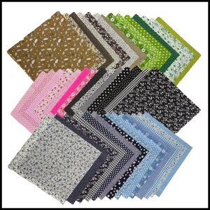 Pre-Cut Cotton Fabric Squares Patchwork Quilting DIY Sewing Craft Supplies